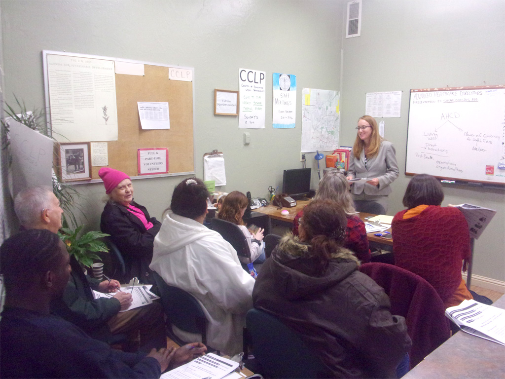 CCLP volunteer attorney presenting for a Know Your Law Session